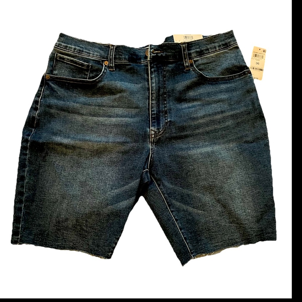 And Now This Mens  Denim Shorts The Slim Short Sz 36 Morden Flex Sits At Waist